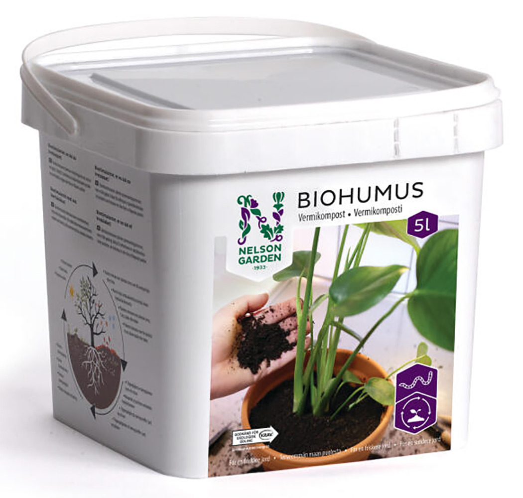 Nelson Garden Wurmkompost Biohumus Wurmmist Vermikompost voller Nährstoffe und Mikroorganismen